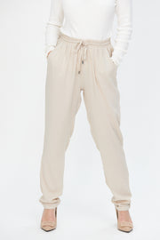 Slim Fit Trousers Beige