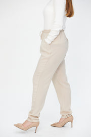 Slim Fit Trousers Beige