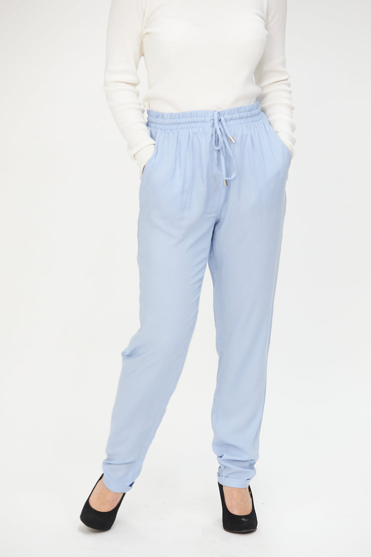 Slim Fit Trousers Blue (Light)