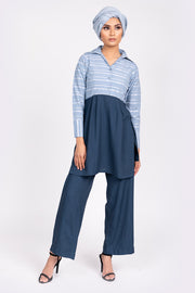 Stripped Top with Trousers