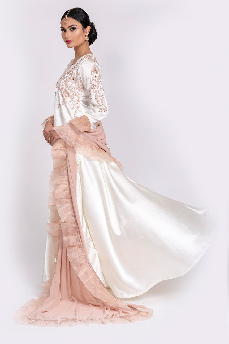 Ivory & Blush pink Occasion Wear