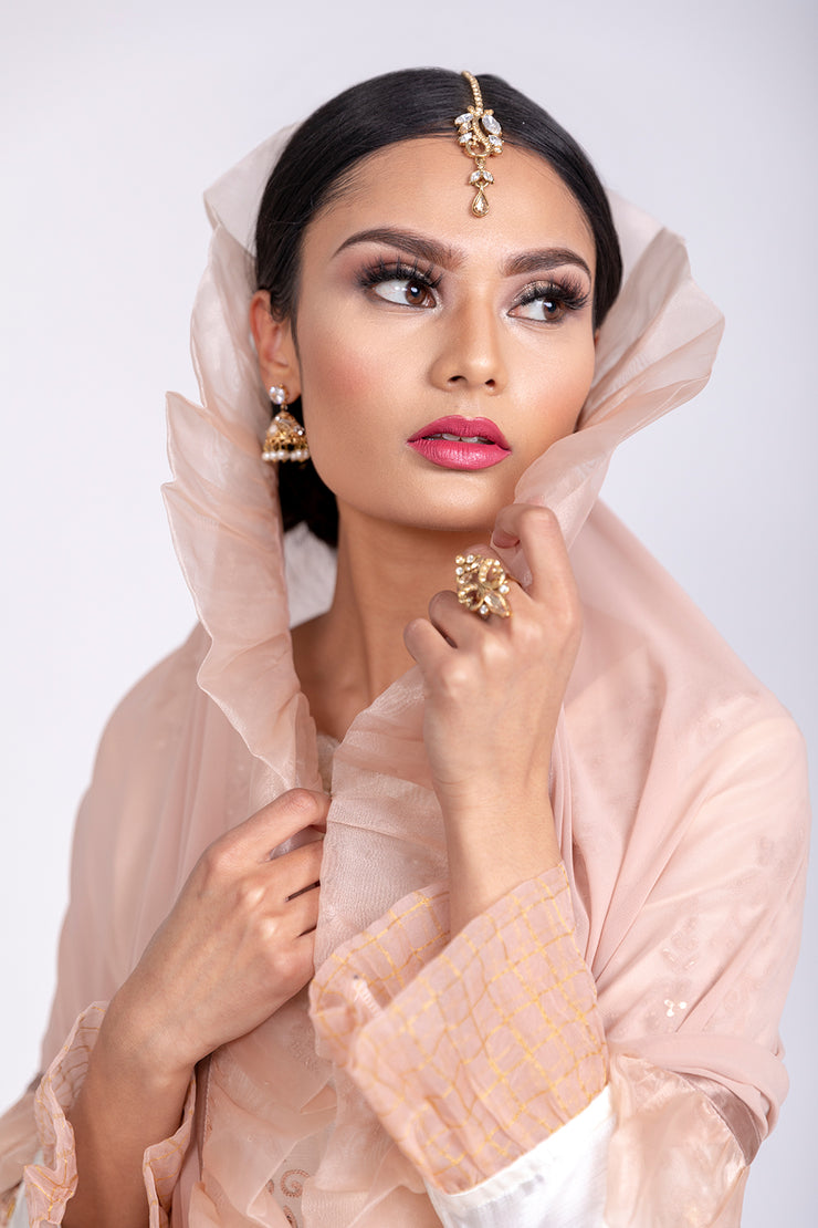 Ivory & Blush pink Occasion Wear